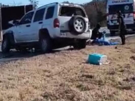 accidente en la carretera Cadereyta-Allende