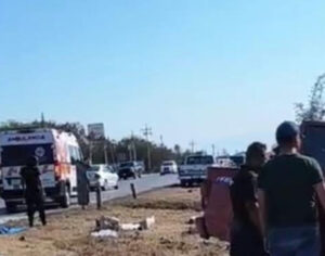 accidente en la carretera Cadereyta-Allende